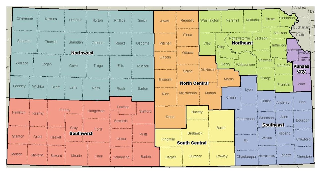 Regions Of Kansas